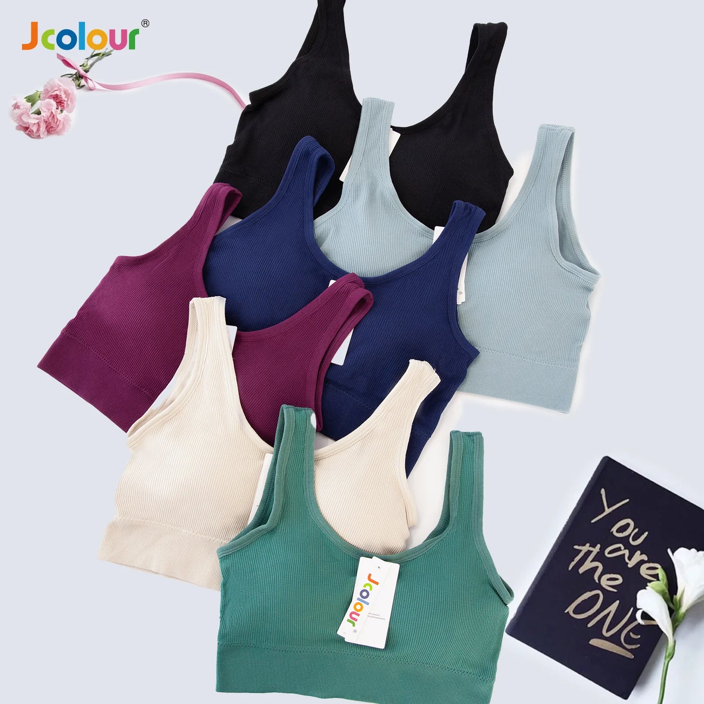 Free Shipping 3 Jcolour Solid Color Solid Sports Bra Sports Bra for Women