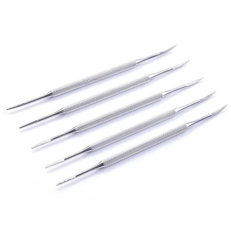 Toe Nail File Foot Nail Care Hook Ingrown Double Ended Ingrown Toe Correction Lifter File Manicure Pedicure Toenails Feet Tool