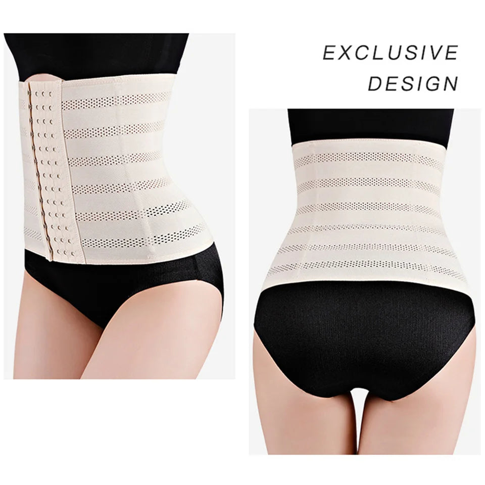 Women's Underwear Mesh Breathable Waist Trainer Shapers Original Colombian Abdomen Control Girdles Woman Steel Bones Shapewear
