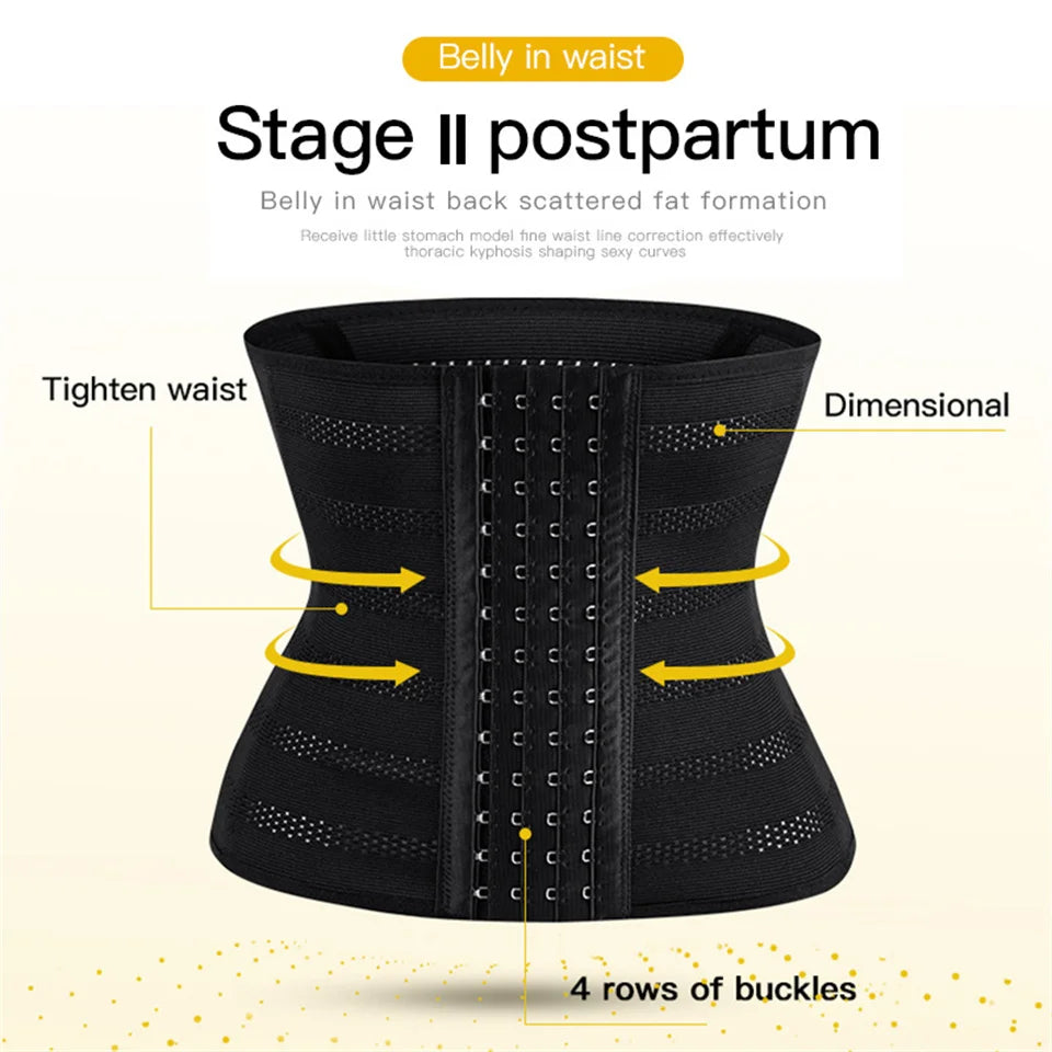 Women's Underwear Mesh Breathable Waist Trainer Shapers Original Colombian Abdomen Control Girdles Woman Steel Bones Shapewear