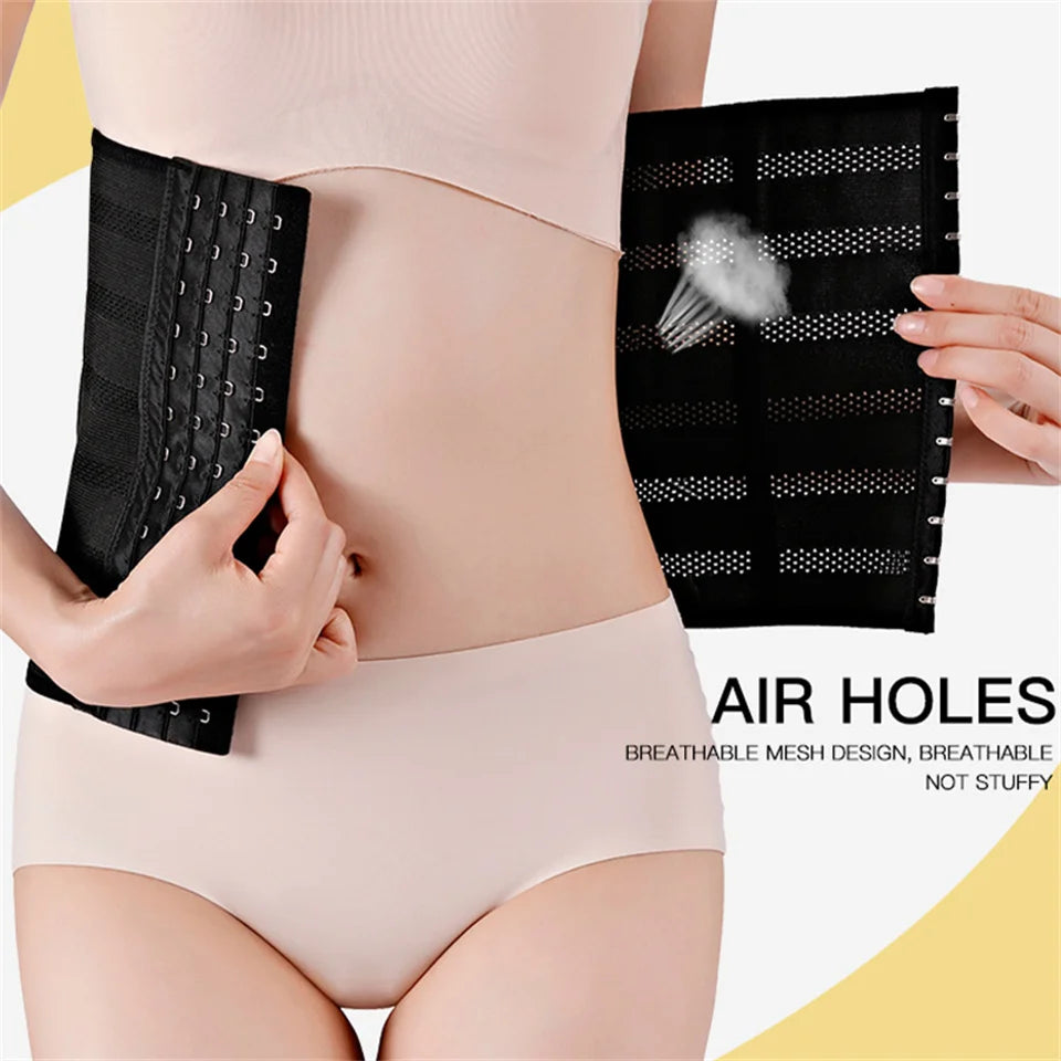 Women's Underwear Mesh Breathable Waist Trainer Shapers Original Colombian Abdomen Control Girdles Woman Steel Bones Shapewear