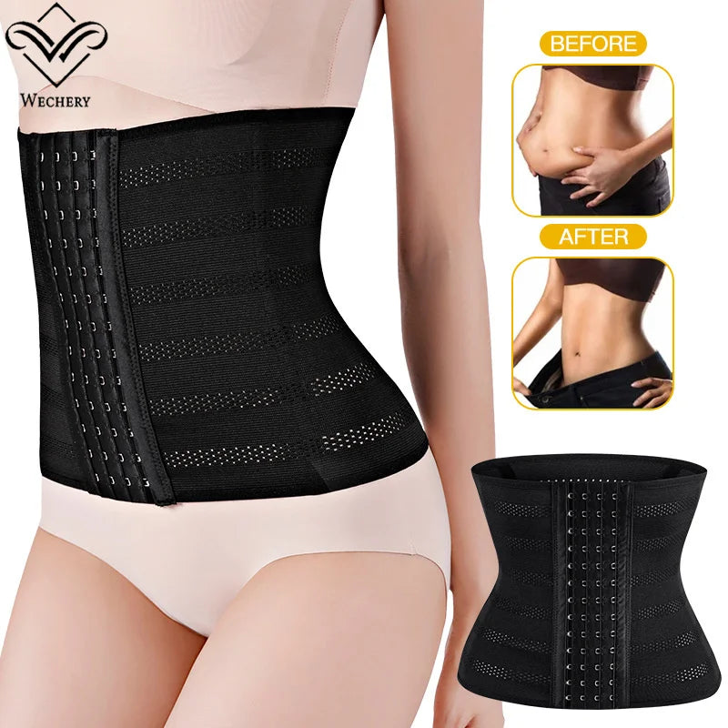 Women's Underwear Mesh Breathable Waist Trainer Shapers Original Colombian Abdomen Control Girdles Woman Steel Bones Shapewear