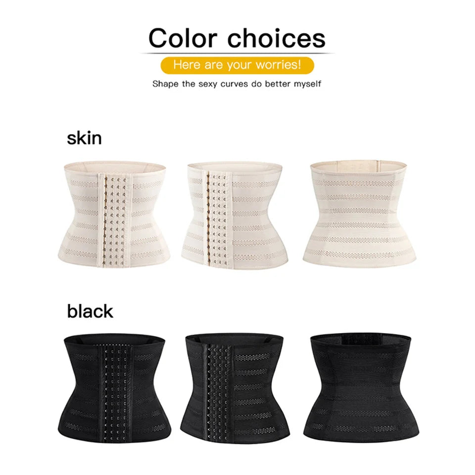 Women's Underwear Mesh Breathable Waist Trainer Shapers Original Colombian Abdomen Control Girdles Woman Steel Bones Shapewear