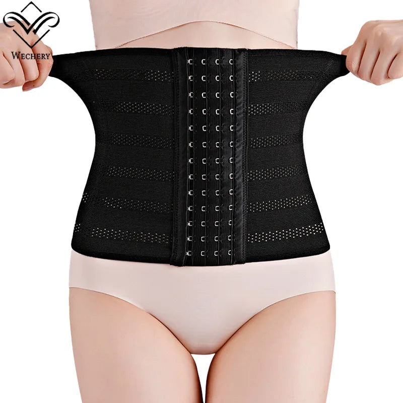 Women's Underwear Mesh Breathable Waist Trainer Shapers Original Colombian Abdomen Control Girdles Woman Steel Bones Shapewear