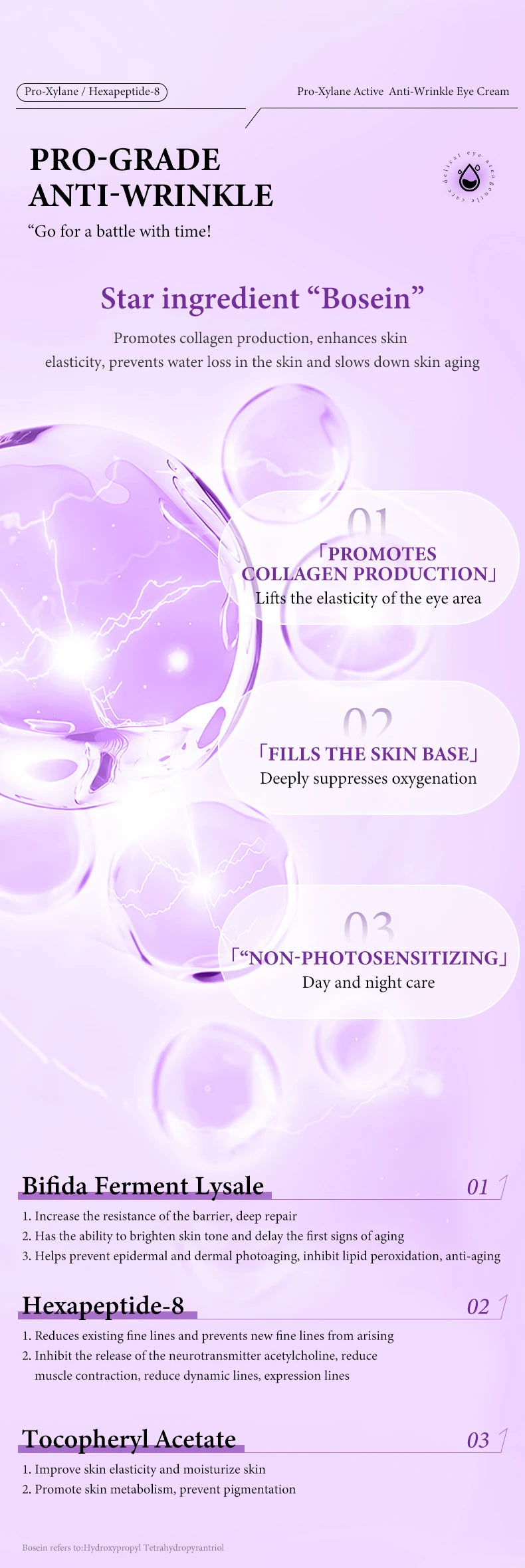 Pro-xylane Eye Cream Anti-wrinkle Anti-Puffiness Eliminate Dark Circles Firming Deep Moisturizing Eye Beauty Korean Skin Care