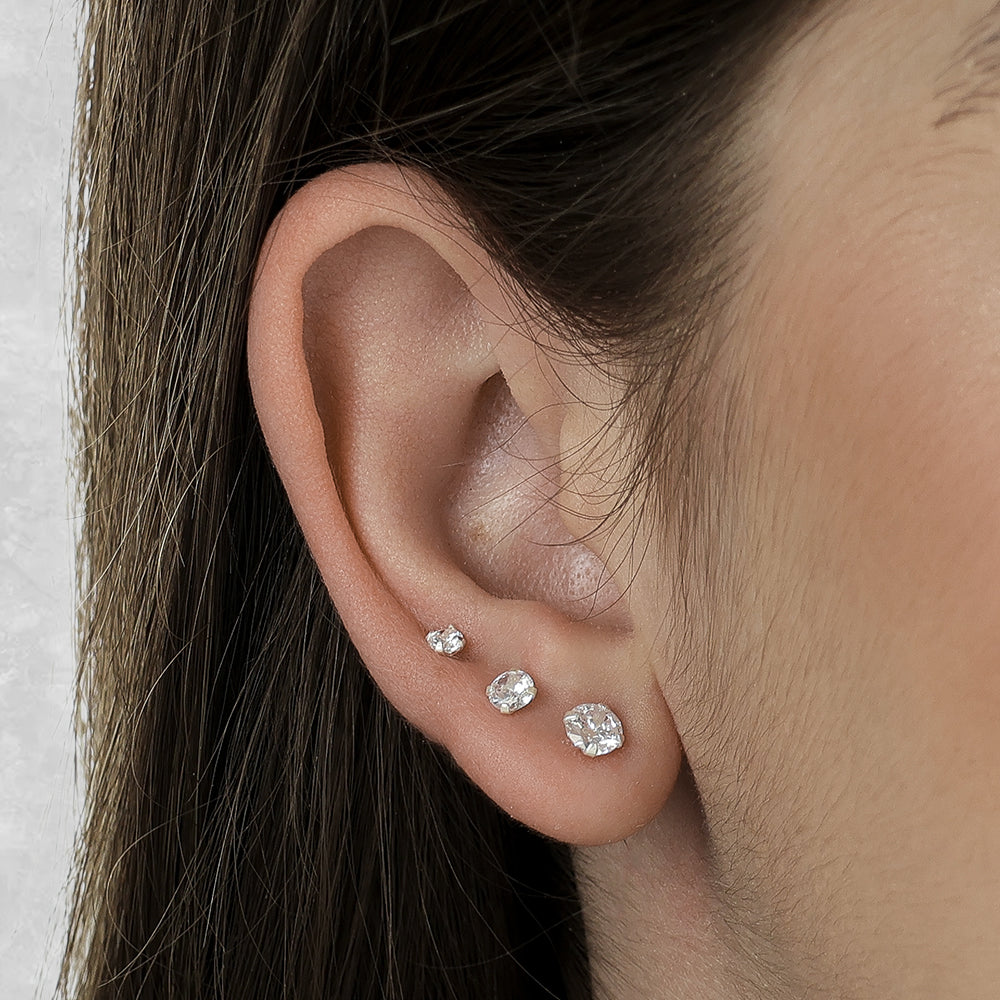 Trio de Ponto de Luz Redondo em Prata 925 - Galeria